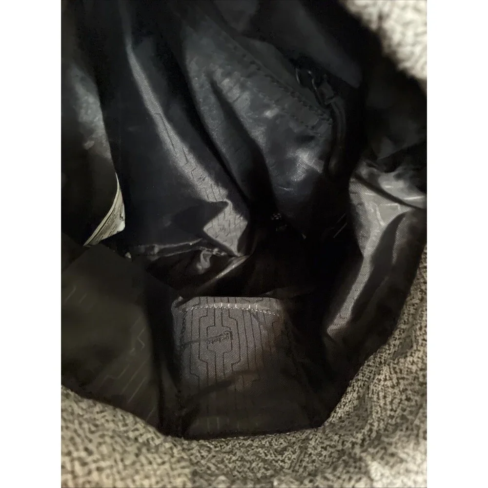 Loctote The Original Flak Sack Gray Drawstring Backpack Bag Loc Tote Anti-Theft